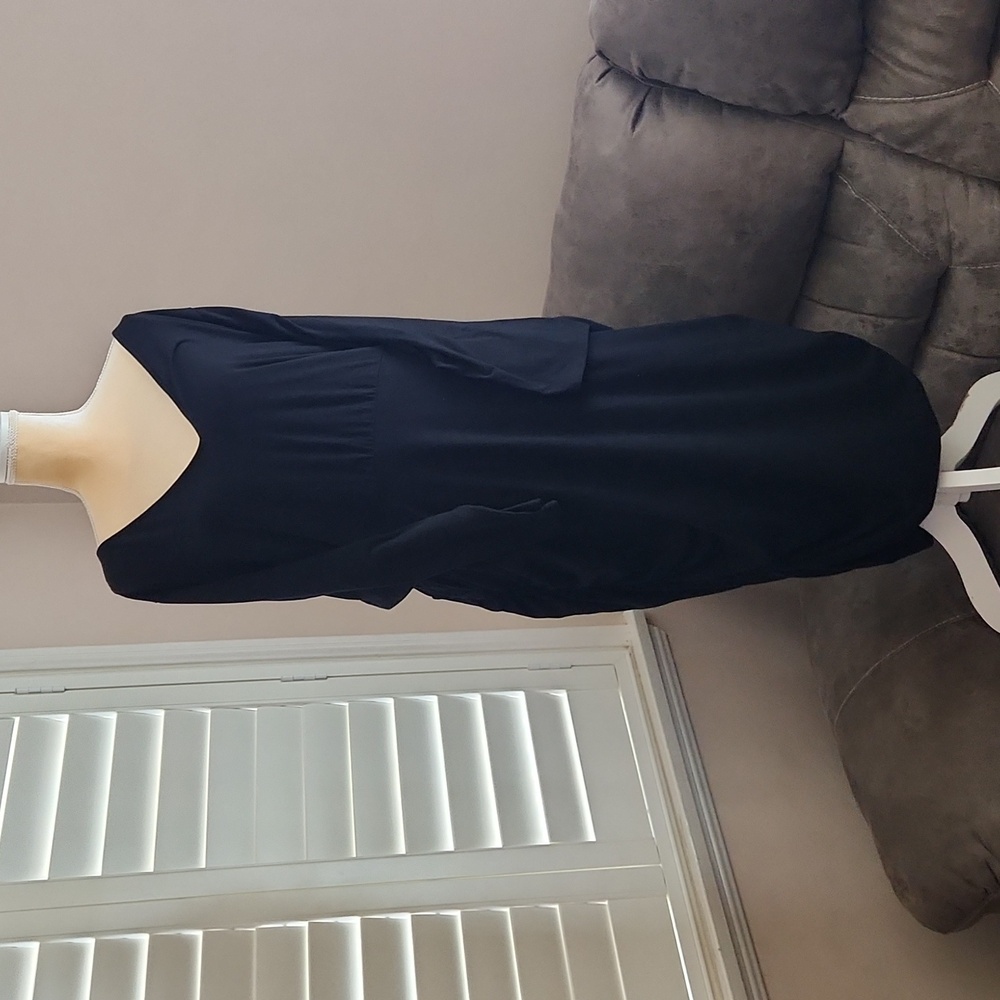 TORRID Black V-neck Long Sleeve Dress - Size 5X